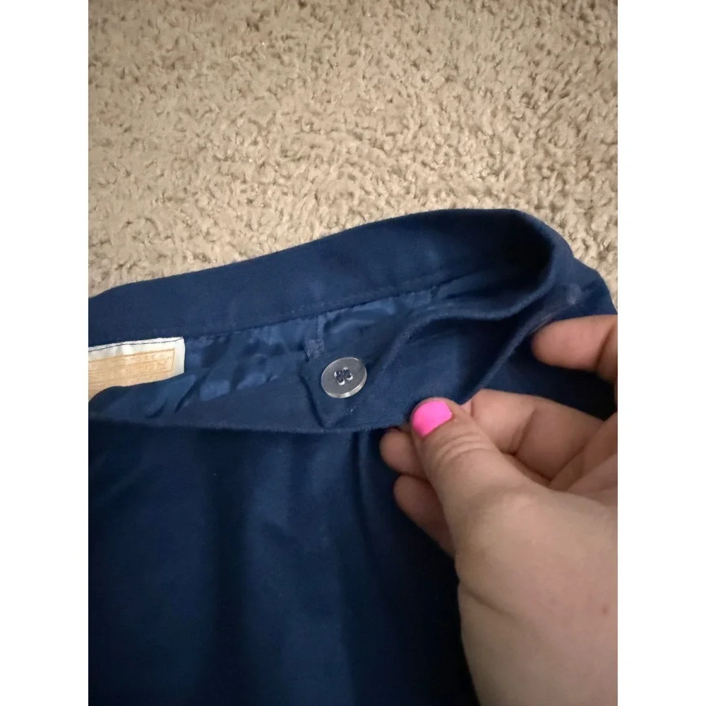 Vintage Pendleton Blue Skirt Size 12 Pure Virgin Wool Made in USA